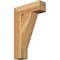Ekena Millwork Traditional Block Rough Sawn Bracket, Western Red Cedar, 4"W x 14"D x 22"H BKT04X14X22TRA05RWR - alternate 1